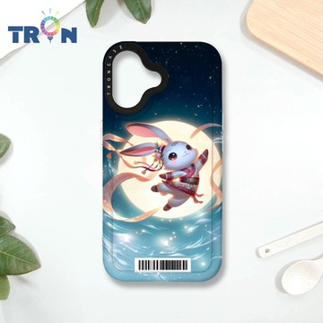 TRON IPHONE 16 古風月亮兔子 防摔 MAGSAFE 磁吸 太空載具殼 透白 手機殼
