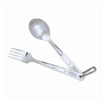 【美國 Vargo】Titanium Spoon&Fork Set 純鈦湯叉兩件組  #T201