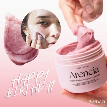 Arencia 皇家玫瑰果潔面膏｜韓國正品保證｜淨透亮膚 × 細緻毛孔 × 柔嫩奶霜肌