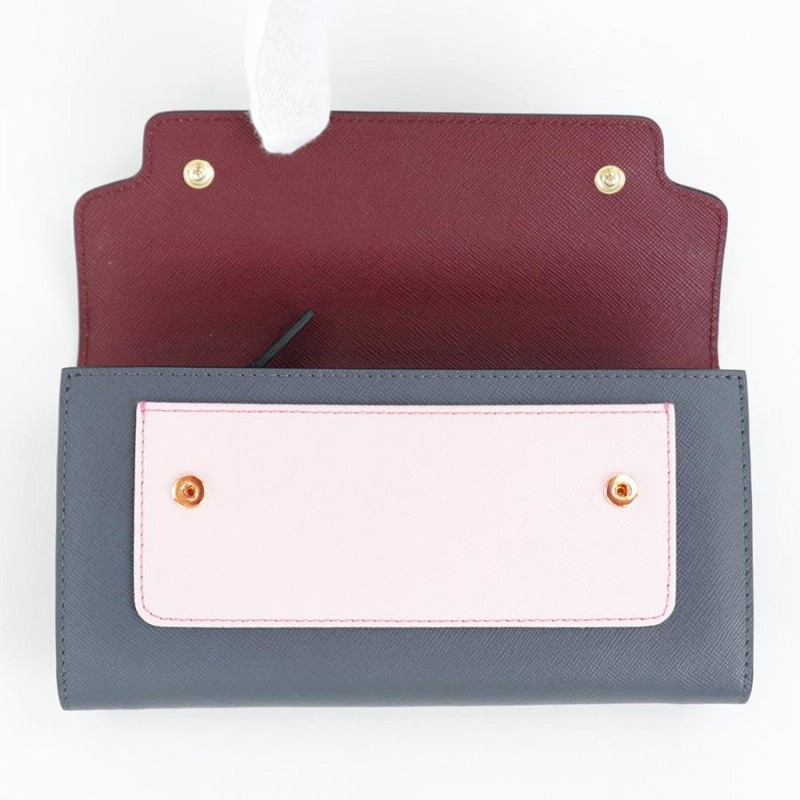 マルニ 財布 長財布 MARNI 二つ折り バイカラー レザー 本革