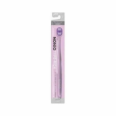 単品6個セット ライオン NONIOハブラシ TYPE-RICH やわらかめ 代引不可 メール便（ゆうパケット）