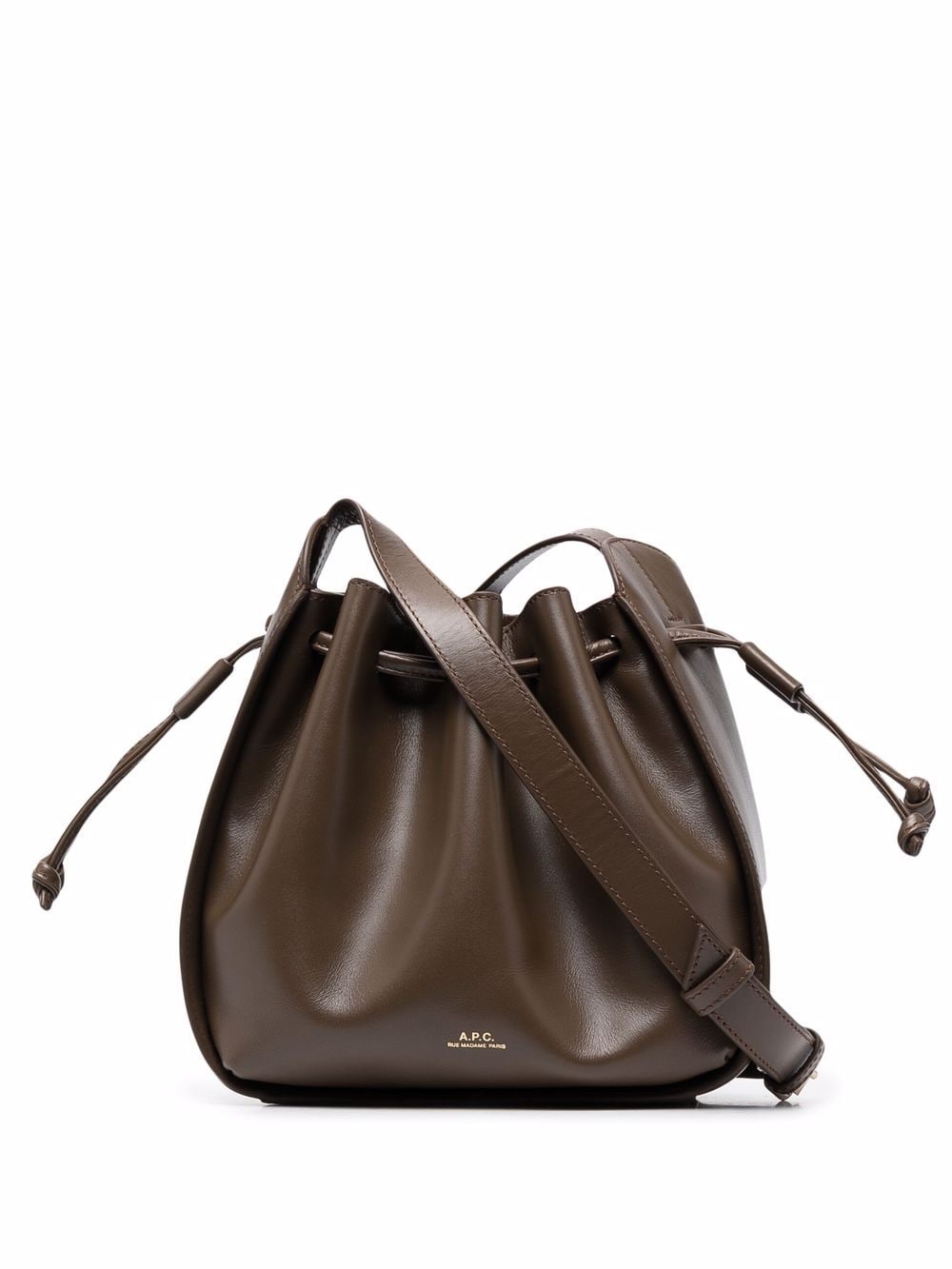 A.P.C. - Courtney leather bucket bag - women - Calf LeatherCalf Leather - One Size - Brown