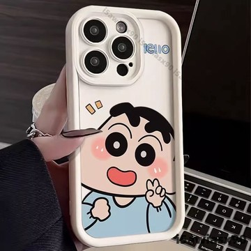 卡通小新蘋果iphone15 7 12 xs max pro 8 plus xr 13 se 11 mini 卡通手機殼