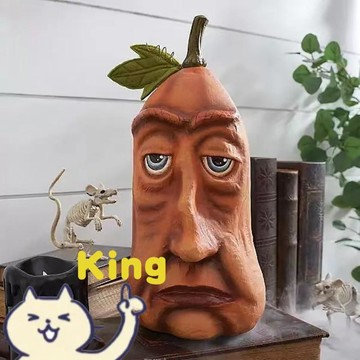 【臺灣出貨】萬聖節人臉南瓜氣氛擺件 直接擺放營造家庭驚悚節日氛圍 恐怖造型南瓜裝飾品禮品 表面細膩上色穩定不易掉色