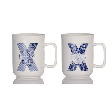 乾唐軒活瓷 | 英文字母馬克杯 / 字母X / 2色 400ml