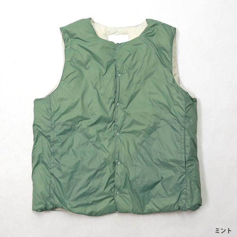 ナチュラルランドリーインナーダウンベスト