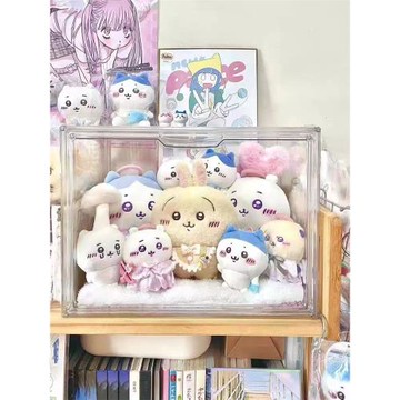 chiikawa烏薩奇公仔展示盒棉花娃娃收納盒模型吉伊卡哇玩偶展示柜