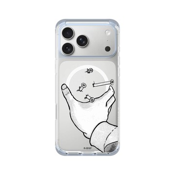 iPhone 17 Pro Max ClearX (MagSafe 兼容) 冰透藍 - 伊藤潤二驚選集 Junji Ito - 詛咒