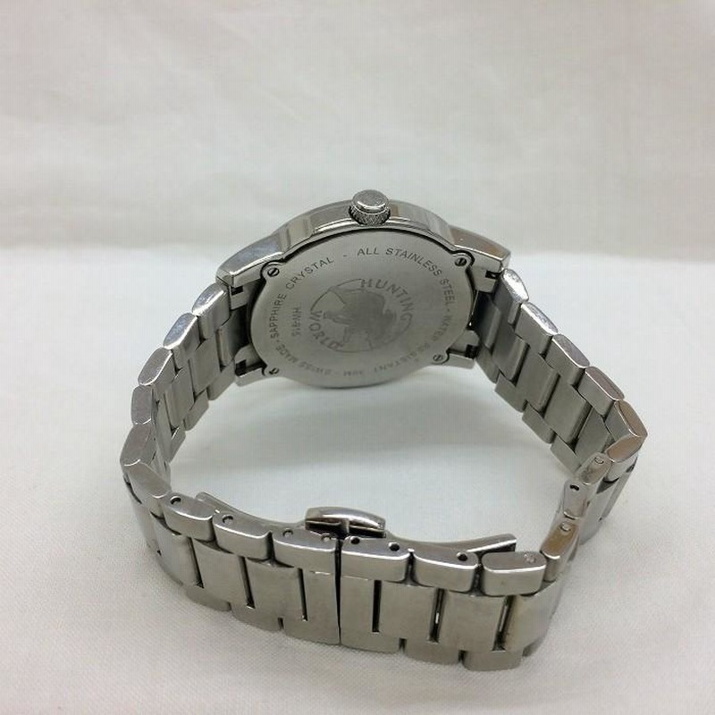 中古】ハンティングワールド メンズ腕時計 HW-915 クオーツ SS