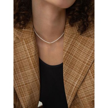 CnHnOn項鏈法式小眾天然淡水珍珠