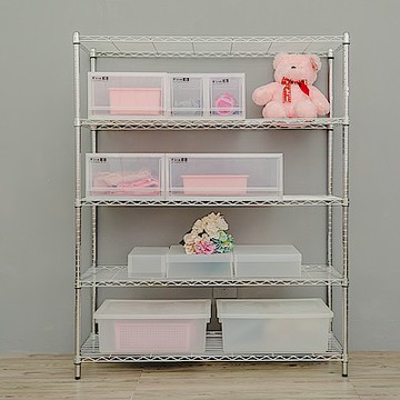 dayneeds 輕型 120x45x150cm 五層電鍍(鎖管)鐵架 波浪架/收納架/置物架