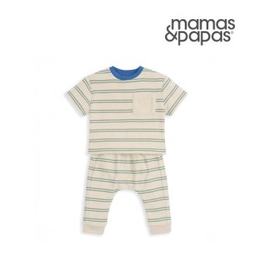 Mamas&Papas 清綠樂譜-短袖套裝