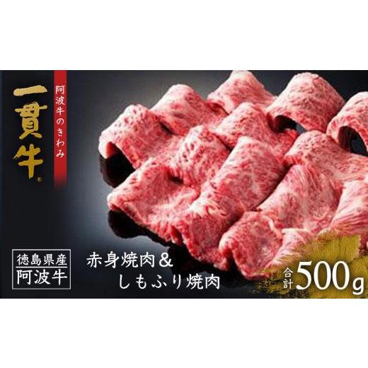 ふるさと納税 徳島県 徳島市 一貫牛 赤身焼肉＆しもふり焼肉（500g)