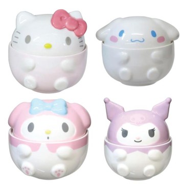 小禮堂 Sanrio 三麗鷗 陶瓷造型碗附蓋 (全身款) Kitty 美樂蒂 酷洛米 大耳狗