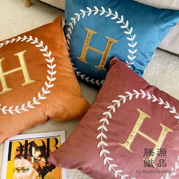 【騰源織品｜24hr出貨】天鵝絨燙金款搭配系列抱枕套 | 共22款 | 45x45