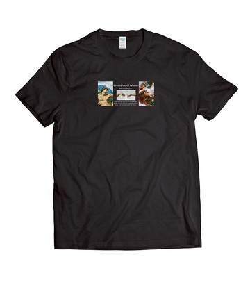 創造亞當-T-shirt 白/黑/灰/藏青