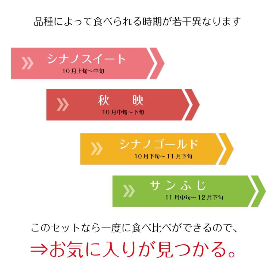 ドライフルーツ りんご シナノスイート シナノゴールド 秋映 ふじ 食べ比べセット 送料無料