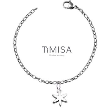 TiMISA《花漾動感》純鈦手鍊(S)