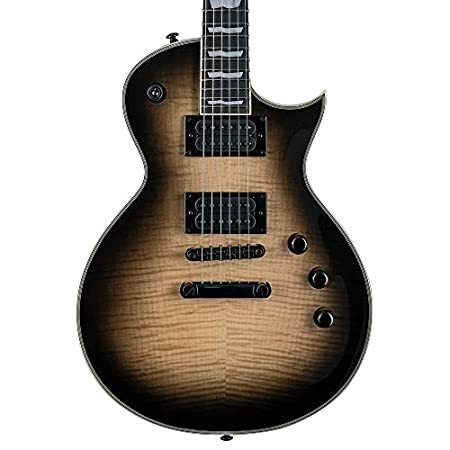 ESP String LTD Deluxe EC-1000T Electric Guitar, Black Natural Burst, Righ