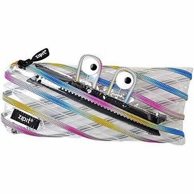 ペンケース zipit モンスター ポーチ ジップイット ペンポーチ 筆箱 文房具 化粧ポーチ かわいい おしゃれ 大人 透明 クリア 通販  LINEポイント最大0.5%GET | LINEショッピング