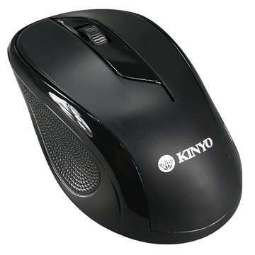Kinyo 藍光USB光學滑鼠 106 x 65 x 40mm 線長144cm 78g  LKM-788  黑色