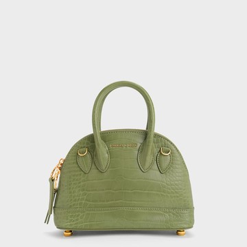 Harmonee 鱷魚紋貝殼包