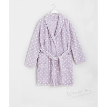 秋冬時尚新款大波點浴袍睡袍睡衣浴衣女 波紋波點款瑕疵