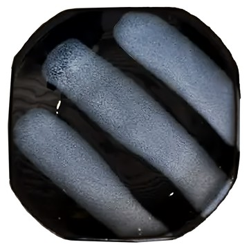 皿 呂釉三線 日本產陶瓷  12.5 x 1.5cm  1個