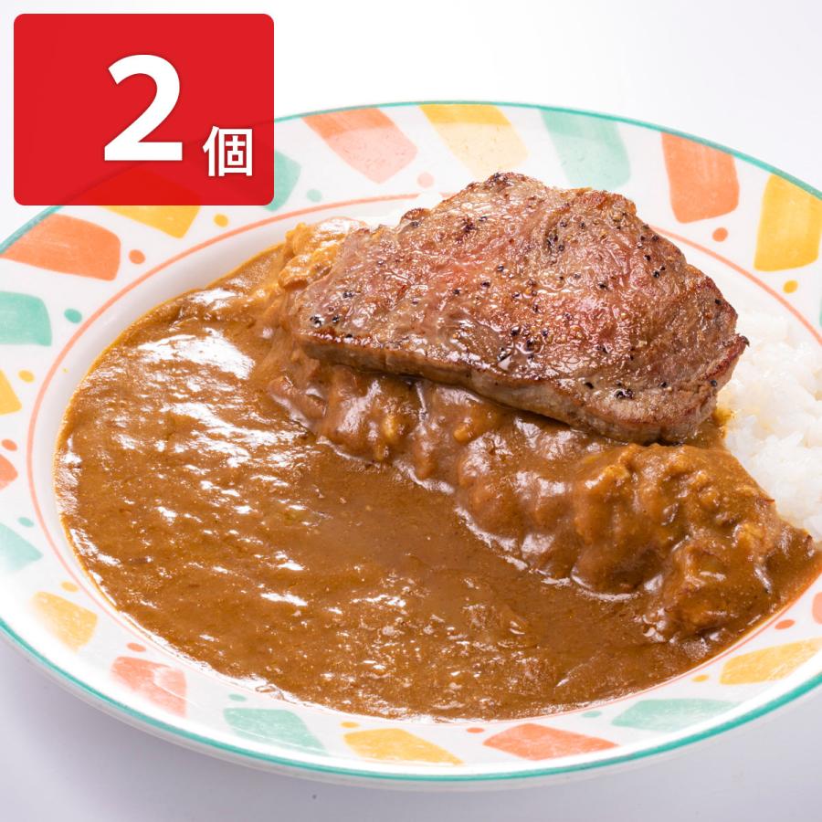 カレー専門店 ふくてい ドーンと丸ごとステーキカレー 2個セット レトルト