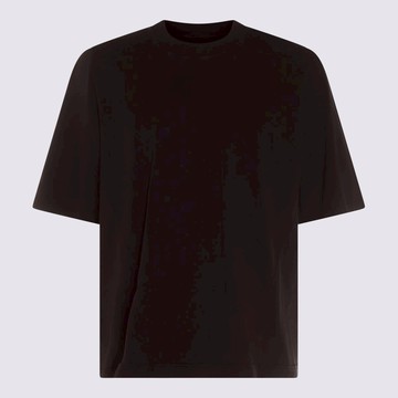 Rick Owens Drkshdw Black Cotton T-Shirt