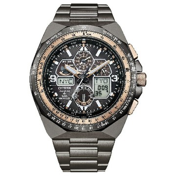CITIZEN 星辰 PROMASTER系列  JY8146-54E 通路限定 35週年光動能航空腕錶 櫻花粉紅金 45.7mm｜樂天領券現折★全館特惠中★指定刷卡回饋10%