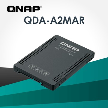 QNAP 威聯通 QDA-A2MAR 雙 M.2 SATA SSD 轉單 2.5 吋 SATA 硬碟轉接盒
