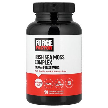 Force Factor, 愛爾蘭海苔複合物，2100 毫克，90 粒素食膠囊（每粒膠囊 700 毫克）