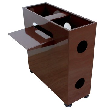 【頂堅】鐵板製線材收納箱/電線整理箱-寬40x深15x高42公分-二色深咖啡色