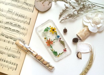 B for Beloved 押花客製英文字母手機殼 蘋果 三星