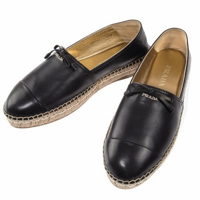 プラダ Prada エスパドリーユ リボン ナッパ ブラック 1s740f 038 F0002 Nappa イタリアサイズ37 5 日本サイズ24 5cm プラダ レディース 通販 Lineポイント最大0 5 Get Lineショッピング