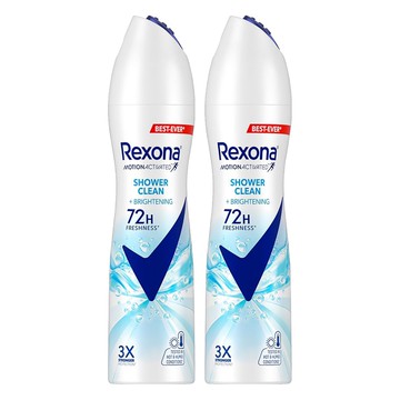 Rexona 蕊娜 制汗爽身噴霧 沐浴淨亮 135ml  2瓶