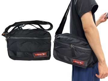 ~雪黛屋~Cougar 肩側包小容量二主袋+外袋共四層進口水尼龍布耐用大齒拉鍊肩背斜側NCG7126