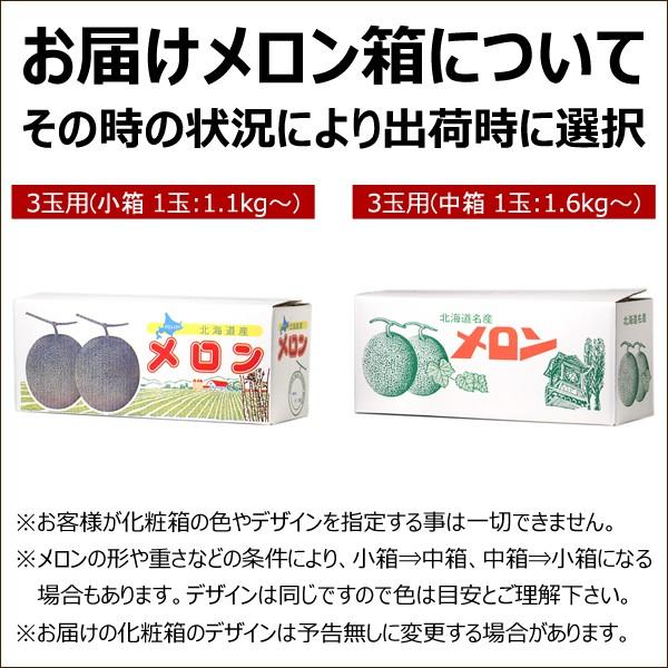 北海道 メロン 富良野メロン 3玉 (JAふらの共撰 秀品 1玉 2.0kg クール便) ギフト 残暑見舞い ご家庭用 フルーツ 北海道 送料無料 お取り寄せ