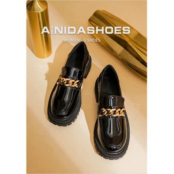 2024年新款春秋鞋子黑色厚底小皮鞋女英倫風日系jk單鞋真皮樂福鞋