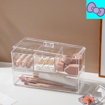 化妝棉收納盒 飾品收納盒 化妝品收納盒 透明收納盒 刷具收納盒 置物盒 首飾盒 飾品盒 壓克力收納盒 分格分隔小物收納盒