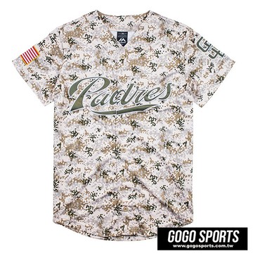 【毒】MLB SD 聖地牙哥教士 軍人迷彩 LOGO 棒球球衣【領券折222｜Cube卡+APP下單最高10%回饋】