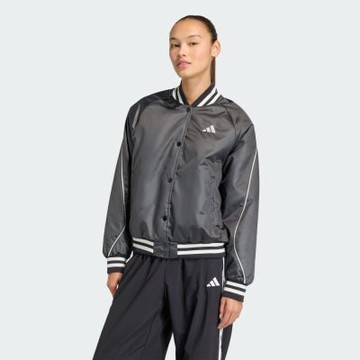 adidas 愛迪達 外套 女 運動立領外套 夾克 保暖 W STADIUM INS J 黑 JZ6919 (S3283)