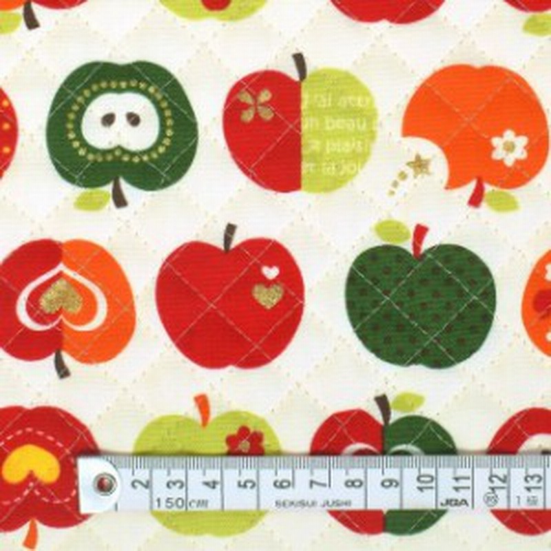 おしゃれリンゴのひみつ アイボリー キルティング生地 T 通販 Lineポイント最大get Lineショッピング