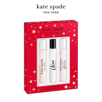 【KATE SPADE】桃氣香水筆組(桃氣甜心淡香精+啵啵巴黎淡香精+桃氣花語淡香水7.5ml.附紙袋)快速出貨