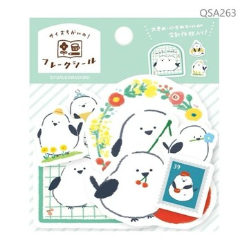 🌙【YXJ】剪貼簿貼紙 山雀｜🇯🇵日本直送｜古川紙工｜日本正版 手作 貼紙 手帳 夜影小居