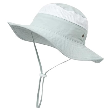 抗UV親子遮陽帽  經典綠白色  L