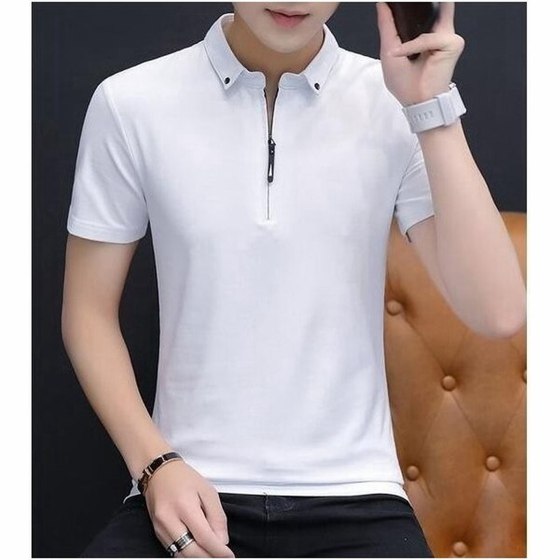 ポロシャツ メンズ 半袖 夏物 夏 おしゃれ Tシャツ 無地 スポーツ シャツ カットソー ゴルフ カジュアル ゴルフシャツ Polo 安い ファッション 彼氏 父 父の日 通販 Lineポイント最大get Lineショッピング