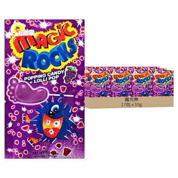 龐克樂 跳腳糖棒 葡萄口味 傳統零食  15g  17包