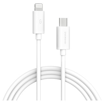 OVERDIGI USB-C 轉 Lightning 充電傳輸線 1.2M 60W PD充電 MFi 認證 適用於 iPhone iPad iPod  白色  1條
